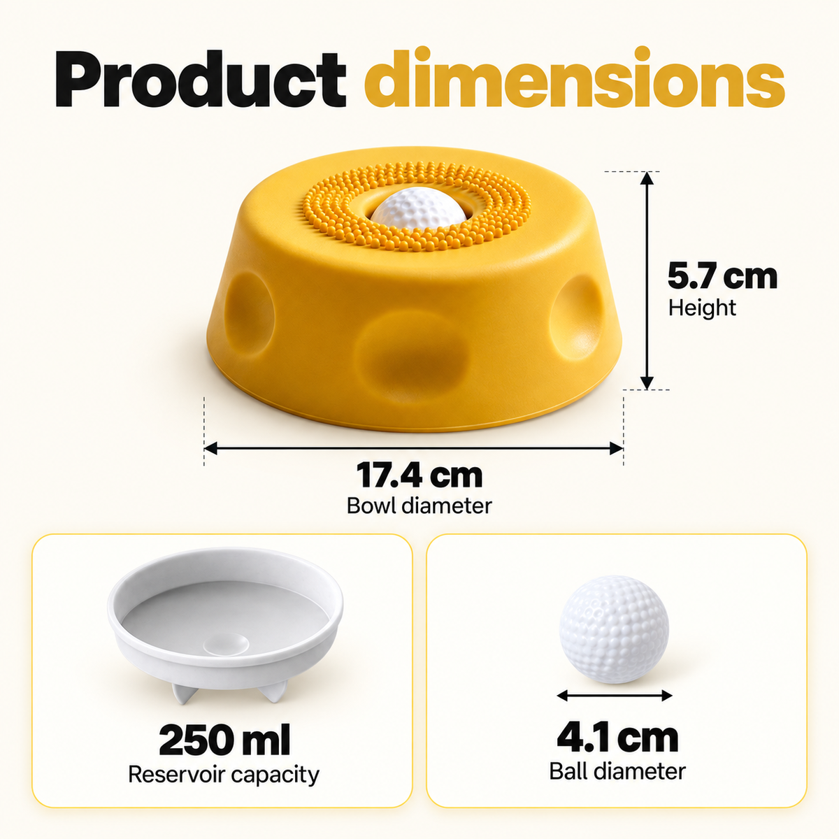 TheraPaw dog enrichment slow feeder bowl dimensions